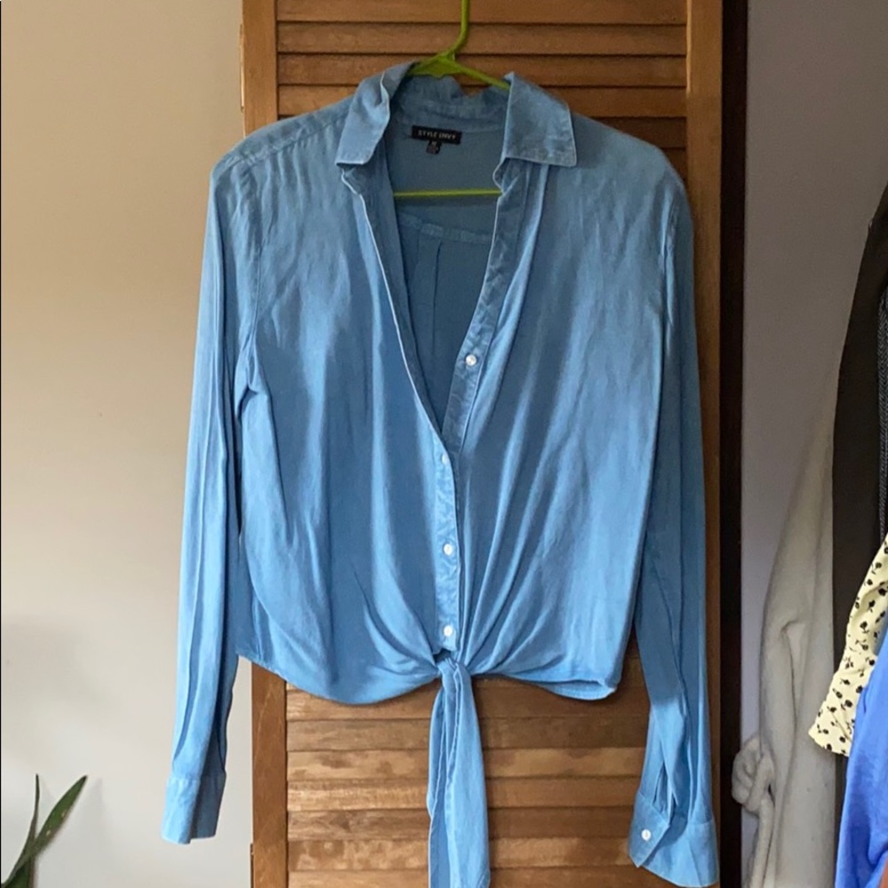 Chambray button up